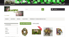 Desktop Screenshot of floristeriaaladino.com